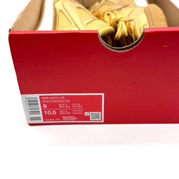 Nike Mens Gato LV8 Metallic Gold Shoes Sz 9 New IB3566-700